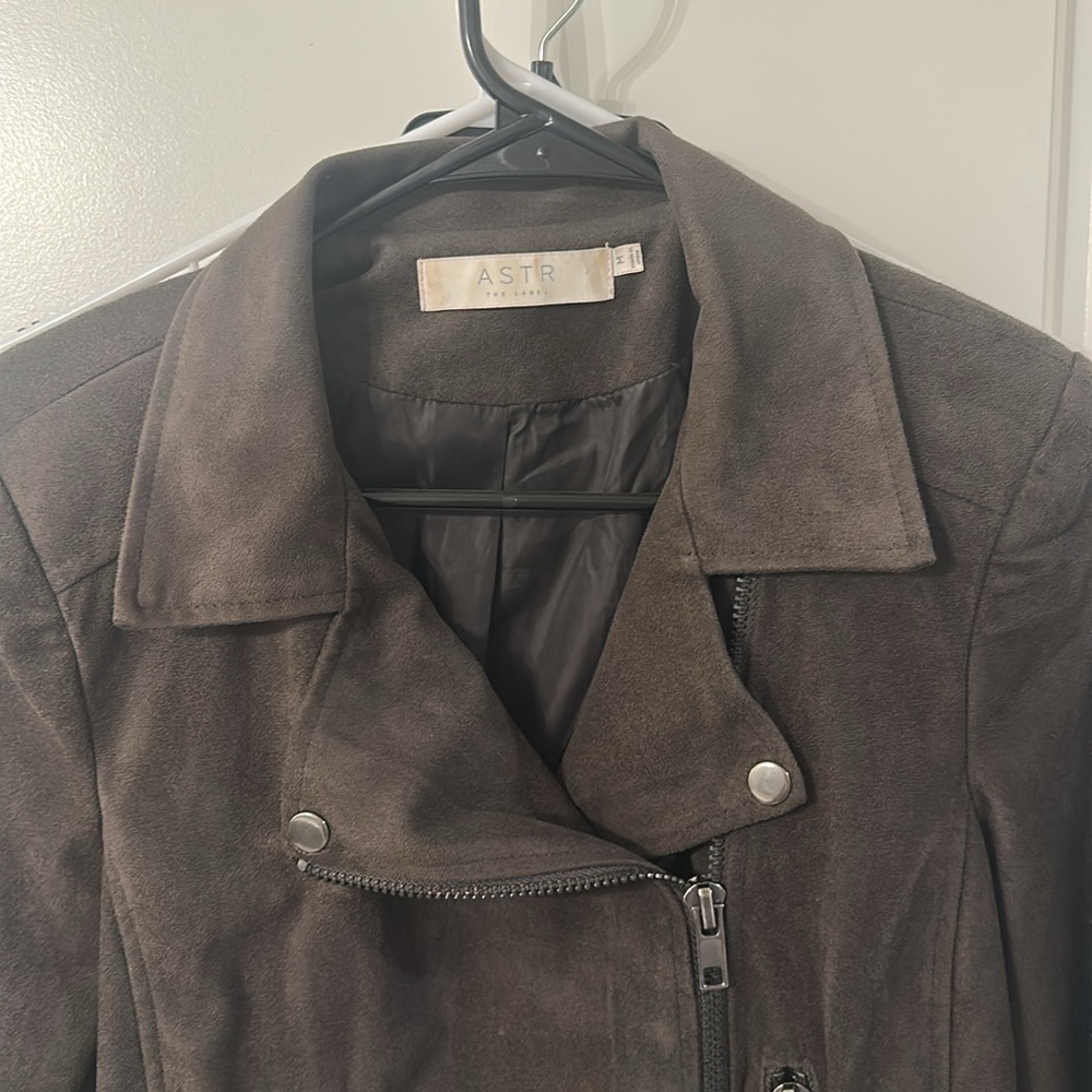 ASTR Suede Women's Charcoal Jacket, size M, Good condition - Picture 5 of 6